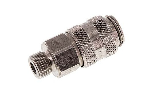 [CLS5-M-S-018] RVS DN 5 Luchtkoppeling Snelkoppeling G 1/8 inch Buitendraad