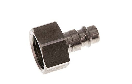 [CLP7-F-S-012] RVS DN 7.2 (Euro) Luchtkoppeling Insteeknippel G 1/2 inch Binnendraad