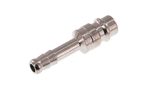 [CLP7-H-S-6] Stainless steel DN 7.2 (Euro) Air Coupling Plug 6 mm Hose Pillar