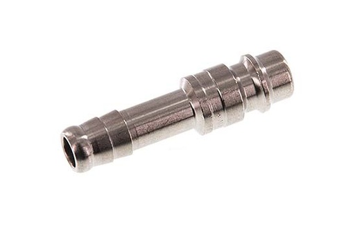 [CLP7-H-S-8] Stainless steel DN 7.2 (Euro) Air Coupling Plug 8 mm Hose Pillar