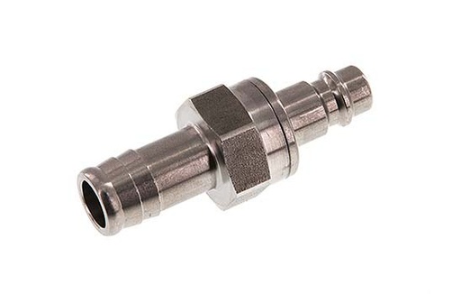 [CLP7-H-S-SV-13] Acero inoxidable DN 7,2 (Euro) Tapón de acoplamiento de aire 13 mm Pilar de manguera Doble cierre