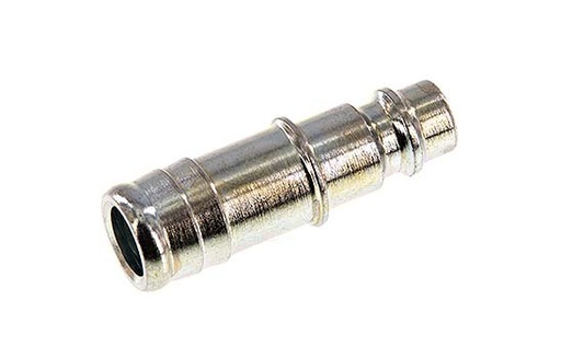 [CLP7-H-ST-13] Hardened steel DN 7.2 (Euro) Air Coupling Plug 13 mm Hose Pillar