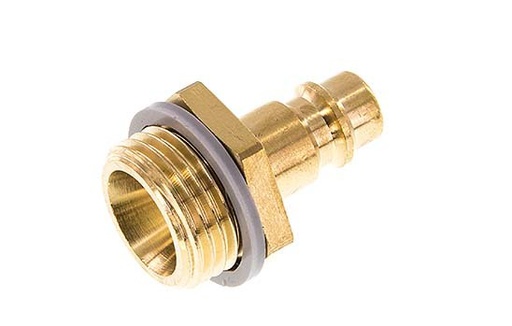 [CLP7-M-B-012] Brass DN 7.2 (Euro) Air Coupling Plug G 1/2 inch Male