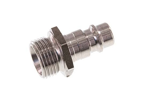 [CLP7-M-S-038] Stainless steel DN 7.2 (Euro) Air Coupling Plug G 3/8 inch Male