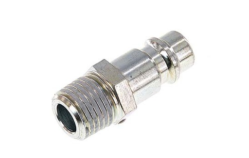 [CLP7-M-ST-014] Hardened steel DN 7.2 (Euro) Air Coupling Plug R 1/4 inch Male