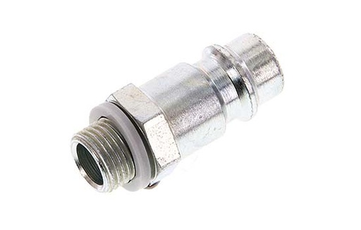 [CLP7-M-ST-018] Hardened steel DN 7.2 (Euro) Air Coupling Plug G 1/8 inch Male