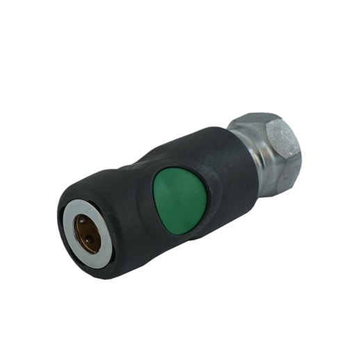 [CLS7-F-C-SEP-012] Material compuesto DN 7.4 Enchufe de seguridad para acoplamiento de aire con pulsador G 1/2 pulgada Hembra