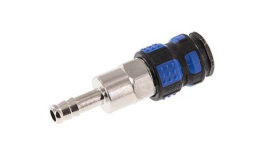 [CLS7-H-BN-P-BL-8] Laiton nickelé DN 7.8 Manchon de raccord pneumatique Colonne de tuyau 8 mm