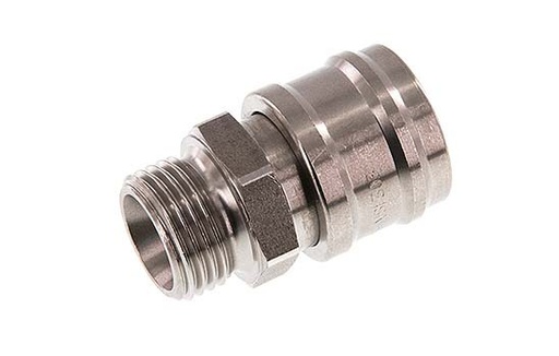 [CLS7-M-S-012] Stainless steel DN 7.2 (Euro) Air Coupling Socket G 1/2 inch Male