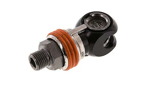 [CLS7-M-EN-SEW-014] Acero DN 8 Acoplamiento de seguridad para aire Enchufe G 1/4 pulgada Macho