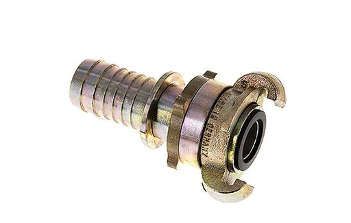 [CL42-18-H-IN-SE-SC-100] Cast Iron DN 18 DIN 3238 Twist Claw Coupling 25 mm (1'') Hose Barb Collar