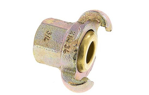 [CL42-17-F-IB-034] Cast Iron DN 17 DIN 3489 Twist Claw Coupling Rp 3/4'' Female