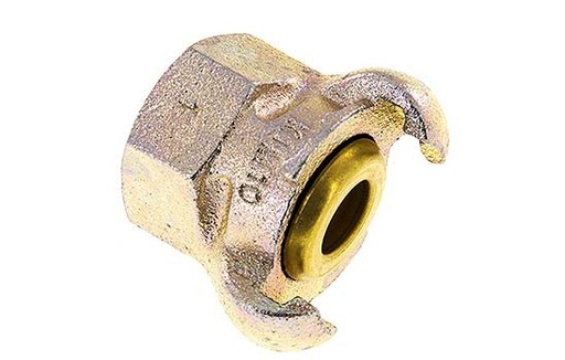 [CL42-17-F-IB-100] Cast Iron DN 17 DIN 3489 Twist Claw Coupling Rp 1'' Female