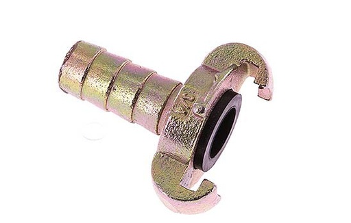 [CL42-14-H-IN-034] Cast Iron DN 14 DIN 3489 Twist Claw Coupling 19 mm (3/4'') Hose Barb