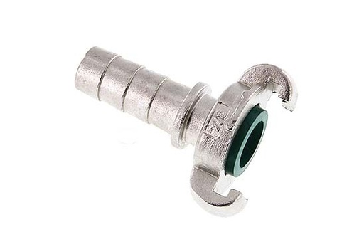 [CL42-15-H-SF-034] Acero inoxidable DN 15 DIN 3489 Acoplamiento de garras giratorio Barra de manguera de 19 mm (3/4'')