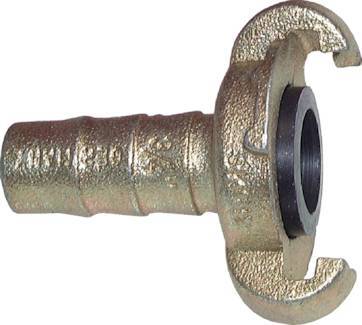 [CL42-6-H-IN-10] Cast Iron DN 6.5 DIN 3489 Twist Claw Coupling 10 mm Hose Barb