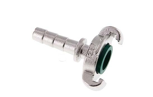 [CL42-9-H-SF-012] Stainless Steel DN 9 DIN 3489 Twist Claw Coupling 13 mm (1/2'') Hose Barb