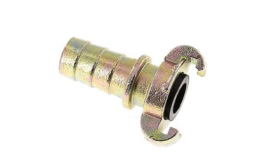 [CL42-18-H-IN-SC-100] Cast Iron DN 18.5 DIN 3489 Twist Claw Coupling 25 mm (1'') Hose Barb Collar