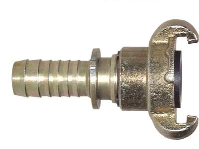[CL42-10-H-IN-SC-R-100] Cast Iron DN 10 DIN 3489 Twist Claw Coupling 25 mm (1'') Hose Barb Rotary Collar