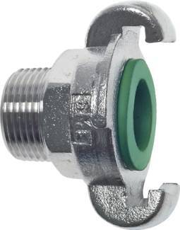 [CL42-10-M-SF-038] Stainless Steel DN 10 DIN 3489 Twist Claw Coupling G 3/8'' Male