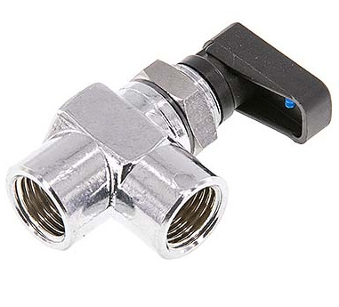 [BL2BC-MAN-SD-014] G 1/4 Inch Compact 2-Way Right Angle Brass Ball Valve