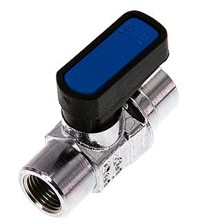 [BL2BC-MM-SD-018] Rp 1/8 inch 2-Way Brass Mini Ball Valve Compact EN331 Gas 20 Bar