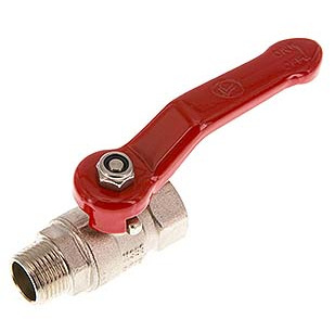 [BL2BN-M-SD-25-MF-038] Buiten x Binnendraad R/Rp 3/8 inch Compacte PN 25 2-Weg Messing Kogelkraan