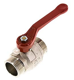 [BL2BN-M-MM-114] Vanne à boisseau sphérique en laiton à 2 voies et à filetage mâle de 1-1/4"
