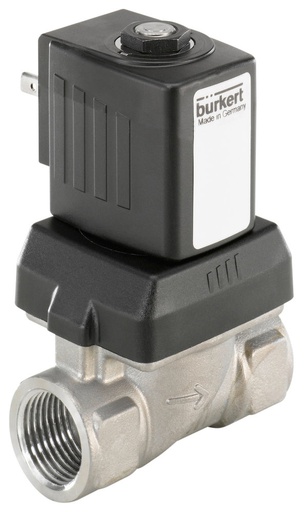 [333730] Magnetventil NPT 1 1/2'' NC Edelstahl EPDM 0-10bar/145psi 24VAC/DC Wasserschlagschutz 6213 333730