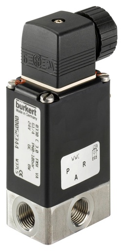 [205168] Solenoid Valve 3/2 Diverting G1/4'' Stainless steel FKM 0-10bar/145psi 24VDC 0330 205168