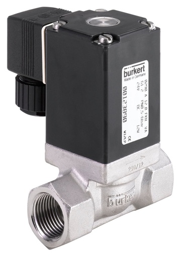 [131148] Solenoid Valve NPT 1/2'' NC Stainless steel FKM 0-16bar/232psi 230VAC Vacuum Anti-Waterhammer 0290 131148