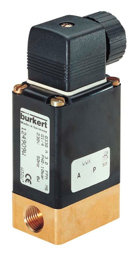 [248063] Solenoid Valve G1/4'' NC Brass FKM -1-3bar/-15-44psi 24VDC 0330 248063