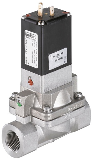 [134516] Solenoid Valve G1/2'' NC Stainless steel FKM 0.2-10bar/3-145psi 110VAC Anti-Waterhammer 5282 134516