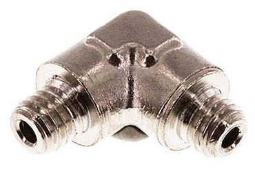 [FL2E-M-BN-012R] R 1/2'' Male Nickel plated Brass 90 deg Elbow Fitting 16 Bar