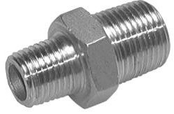 [FL2S-M-ST-034N] 3/4'' NPT Stainless steel Double Nipple 170 Bar - Hydraulic