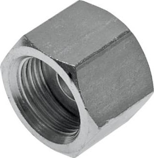 [FL1-F-EZ-009U] UNF 9/16''-18 Zinc plated Steel End cap ORFS 630 Bar