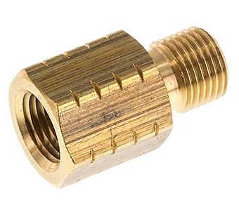 [FL2S-MF-B-012GN] G 1/2'' x 1/2'' NPT M/F Anneau réducteur en laiton 16 Bar - Hydraulique