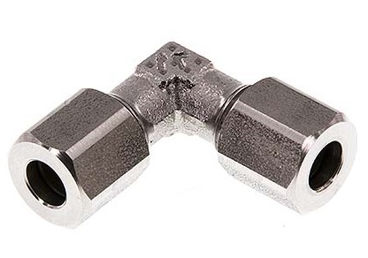 [FL2E-C-ST-06-S] 6S Codo de acero inoxidable de 90 grados Anillo de corte 630 Barra DIN 2353