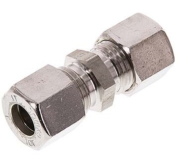 [FL2S-O-ST-14-S] 14S Edelstahl-Verschraubung mit gerader Verschraubung 630 bar DIN 2353