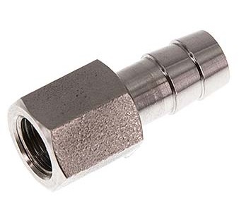 [FL2S-FH-ST-014G-09] G 1/4'' x 9mm Stainless steel Hose barb 40 Bar