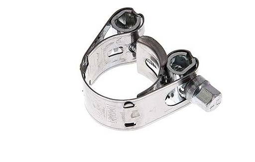 [SL-SM-19-18-N] 17 - 19 mm Hose Clamp with a Stainless Steel 304 18 mm band - Norma