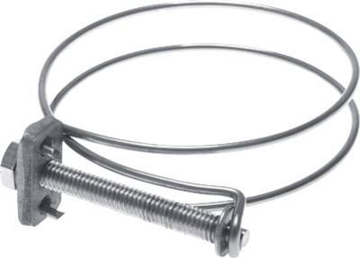 [SL-SM-500-W] 487 - 500 mm Collier de serrage pour tuyau en acier inoxydable 304