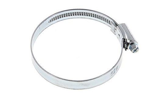 [SL-E-100-12-I] abrazadera de manguera de 80 - 100 mm con banda de acero galvanizado de 12 mm - Ideal