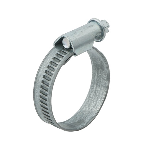 [SL-E-40-12-N] abrazadera de manguera de 25 - 40 mm con banda de acero galvanizado de 12 mm - Norma