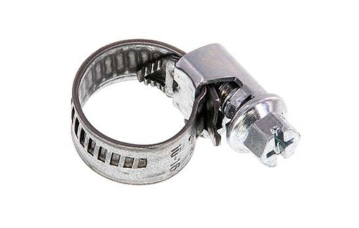 [SL-E-12-9-N] 8 - 12 mm Hose Clamp with a Galvanised Steel 9 mm band - Norma