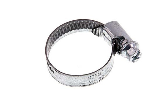 [SL-E-50-9-N] 35 - 50 mm Hose Clamp with a Galvanised Steel 9 mm band - Norma