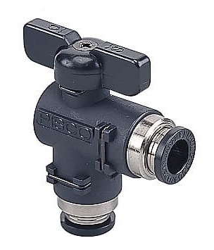 [BVLG20-0806] Coude union 8mm - 6mm Vanne à bille 2 voies série 20