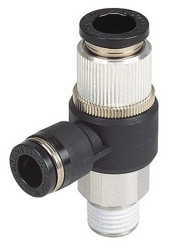 [EQ02-P02C08C10] IN-R1/4" OUT-8mm EX-10mm Tube Soupape d'échappement rapide