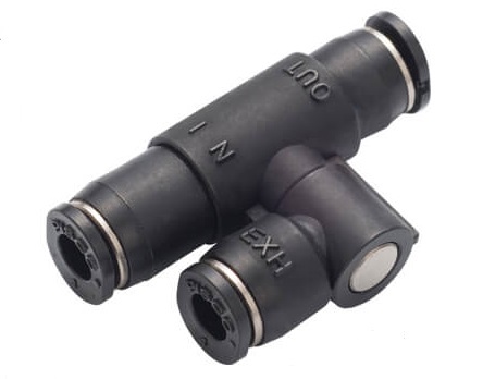 [EQY-4] 4mm - 4mm Insteek Rechte Slangaansluiting Snel Ontluchtingsventiel