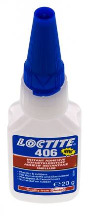 [406-020-LOCTITE] Loctite Adhesivo Instantáneo 20ml Transparente 2-11s Tiempo De Curado Superficies De Plástico Y Caucho